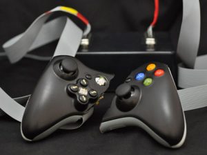 Evil Controllers Split Joypad prototype.