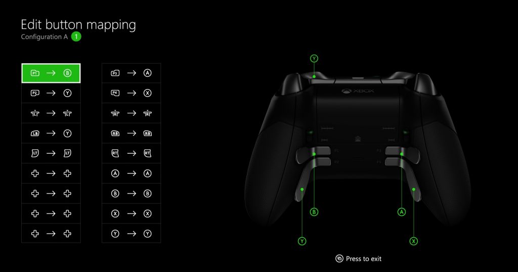 Xbox Accessories app controller remapping